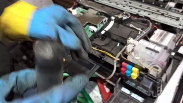 Brother DCP T300,T500,T700 etc Head cleaning without any Special Tool (English Subtitle)
