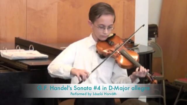 Handel Sonata#4 D-Major allegro смотреть онлайн