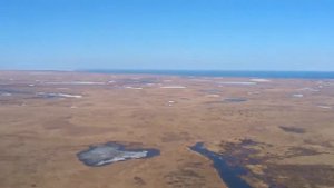 Берег Карского моря с высоты птичьего полета