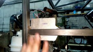 вездеход на шинах ураган и двигатель Ока часть первая