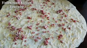 КАТЛАМА С МЯСОМ! ДАЖЕ ОСТЫТЬ НЕ УСПЕЕТ! УЗБЕКСКИЕ КАТЛАМА! РЕЦЕПТЫ!  УЗБЕКСКАЯ КУХНЯ! КАТЛАМА