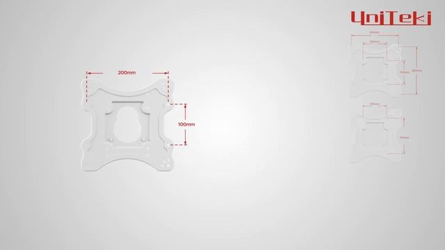 Наклонно поворотный кронштейн для телевизора или монитора на стену UniTeki FML40W смотреть онлайн