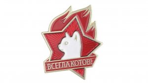 Брошка Всегда Котов эмалированная с Алиэкспресс