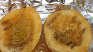 Фаршированная тыква - спагетти овощами и сыром