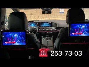 Maybach GLS - в штатные мониторы заднего ряда внедрили Android приставку