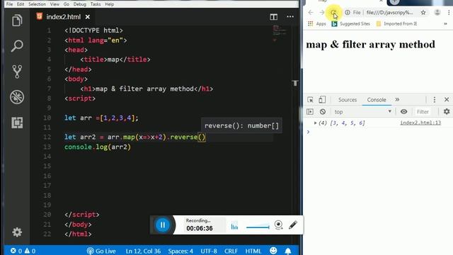 MAP AND FILTER ARRAY METHODS | JAVASCRIPT TUTORIALS IN HINDI