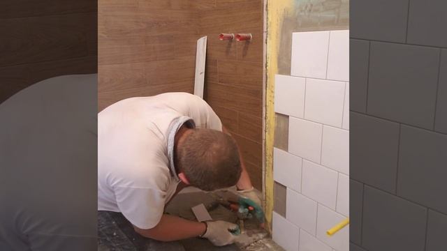 Запил углов разных плиток керамогранита и керамической плитки, разной толщины. смотреть онлайн