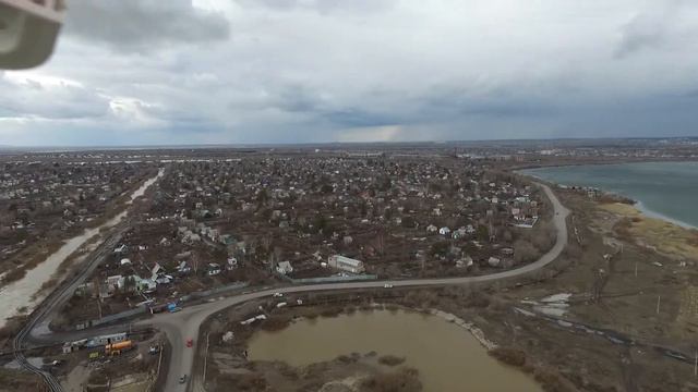 Караганда. Федоровское водохранилище. Подтопление дач. смотреть онлайн