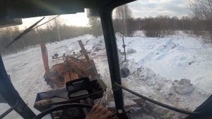 РАБОЧИЕ БУДНИ! работа на грейдере в лесу