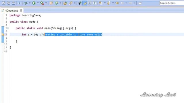 Comments in Java Programming - Video Tutorial смотреть онлайн