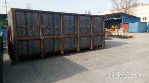 Производство бункера 27 м3 мультилифт для сбора мусора тбо и тко.mp4