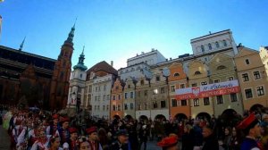 Dzień niepodległości Polski.Święto w Legnice.Taniec jedność. День независимости Польши. Легница.