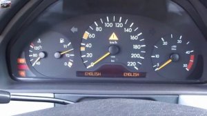 Как менять язык на щитке приборов Mercedes W210 Change language in instrument cluster