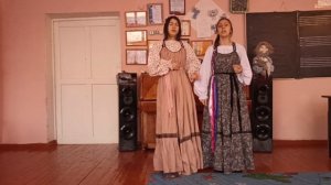 Дуэт: Касимьянова Юля, Нажметдинова Александра 14 лет, русская народная песня "На меня, на молоду"