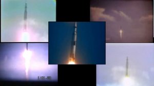 Старт "Аполлона-11" с нескольких разных ракурсов