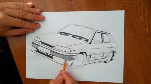 как нарисовать ВАЗ 2114