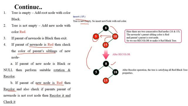 DSA 1.41 Red Black Tree in Data Structure with Example | Properties | Operations