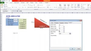 CARA MENGHITUNG SISI MIRING DAN SUDUT SIKU-SIKU/ALPHA SEGITIGA DI EXCEL OLEH ABDUL ROHMAN