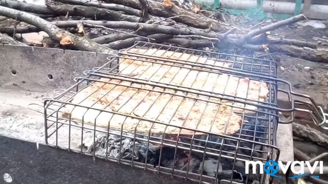 Скумбрия на мангале.
