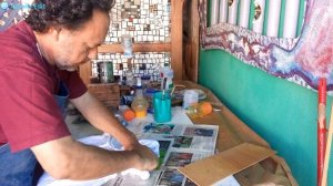 Aula sobre shibori  e Batik  parte I