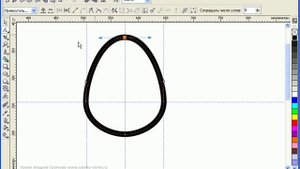 Капля в Corel Draw