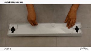 Установка душевого поддона Flight Neus и панели Panolux _ Jacob Delafon