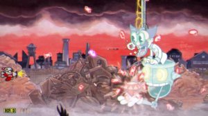 Cuphead Робот доктора Кашля в эпизоде "Свинг на свалке". Оценка S