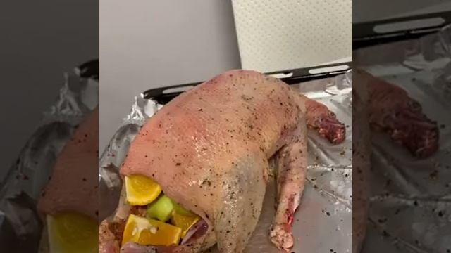 Классический рецепт приготовления гуся с яблоками и апельсином! Готовим гуся! Гусь гуменник 2021г.