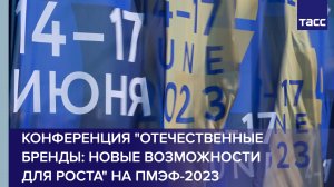 Конференция "Отечественные бренды: новые возможности для роста" на ПМЭФ-2023