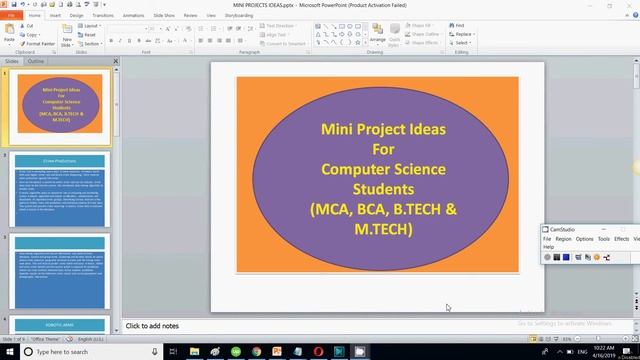Mini Project Ideas  For  Computer Science Students - MCA, BCA, B.TECH & M.TECH