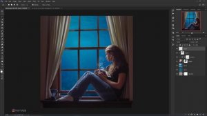 Making Underwater Window Manipulation Scene Effect In Photoshop