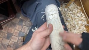 Славянский Бог Род. Резьба по дереву. Создание кумира Рода в прямом эфире.