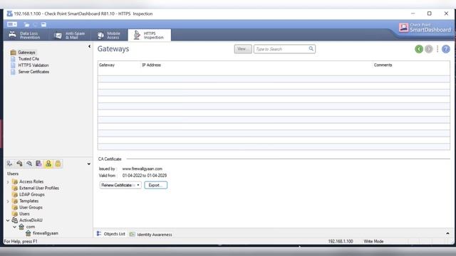 Check Point Firewall: How to create HTTPS Inspection Certificate,Export and Install into Servers LA смотреть онлайн