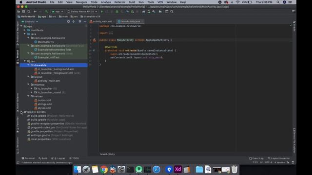 Hello World Android application смотреть онлайн