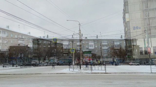 Южный Урал. Магнитогорск. Проспект К. Маркса от ул. Ленинградской до ул. Грязнова. 1 декабря 2023 г смотреть онлайн