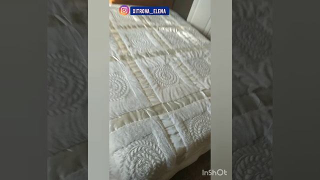 Меховое #покрывало #версаче с атласными лентами
