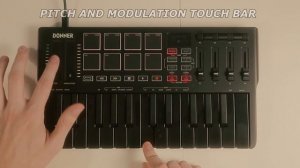 DONNER DMK 25 PRO Midi Keyboard | Unboxing / Setup / Demo