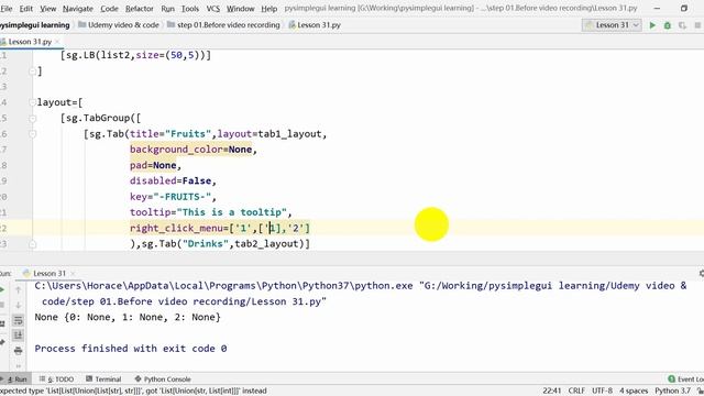 Python GUI with PySimpleGUI - easy learn 31