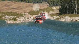 Грузовики против реки #2 – BeamNG.Drive