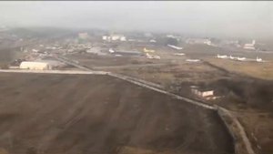 Посадка в аэропорту Жуляны