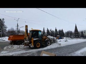 Из Чебоксар стали вывозить снег
