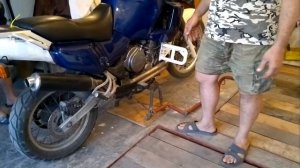 Yamaha XTZ 750 Super Tenere! Сделал простой подкат под раму!