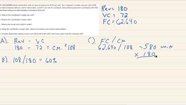 Break Even Points & CVP Analysis - Single Product Firm смотреть онлайн