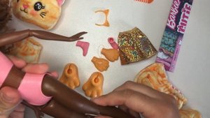 Барби Кьюти Ревил Кошка Обзор и распаковка Barbie  Cutie Reveal Cat series 1