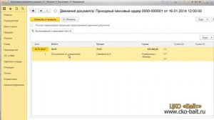 Оформление поступления денежных средств в кассу от учредителя