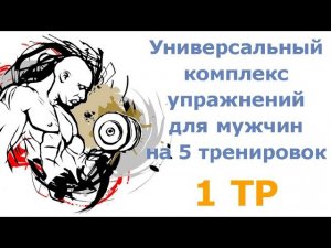 Универсальный комплекс упражнений для мужчин на 5 тренировок (1 тр)