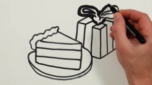 Рисуем фломастерами. Простой милый рисунок. Рисование для детей