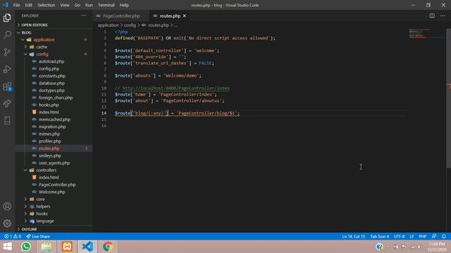 Codeigniter 3 Tutorial Part-4: How to create Routes & why we use route explained with an example