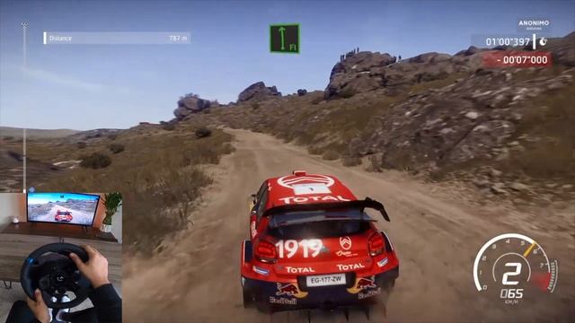 Luck ? or Skill ? ??..  WRC 8 Gameplay - Logitech G923