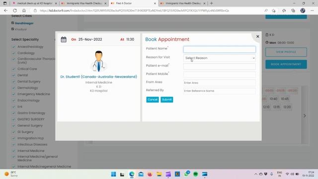 How to book an appointment for Immigrants Visa Health Checkup at KD hospital, Ahmedabad | CAN | AUS смотреть онлайн